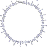 Zircon simple choker necklace