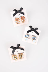 Skylar Crystal Post Earring