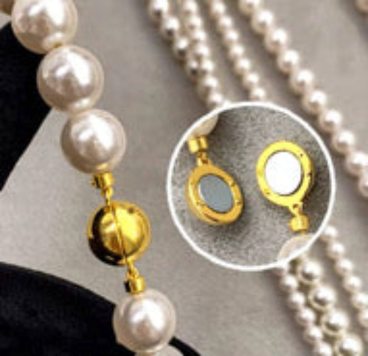 Endless Style Magnetic Pearl Necklace Duo