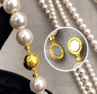 Endless Style Magnetic Pearl Necklace Duo
