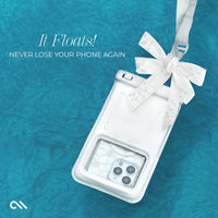 Ivory Pearl Bow Waterproof Floating Pouch