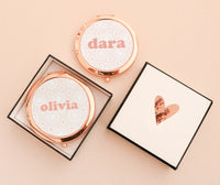 Retro Flower Mirror Compacts (Personalized)