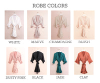 Satin Ruffle Robe
