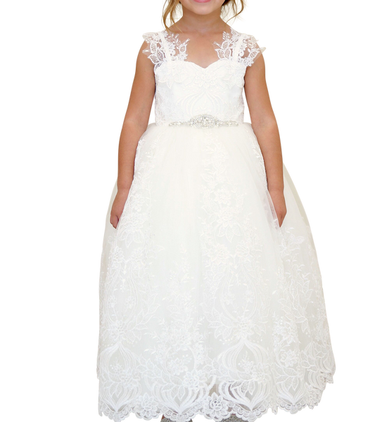 Bespoke Floral Lace Gown