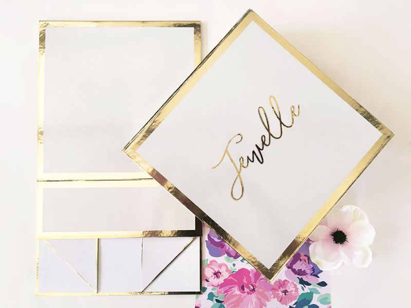Deluxe White & Gold Gift Box