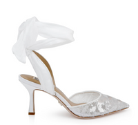 Badgley Mischka  Blaze II  Satin Ankle Wrap - PO