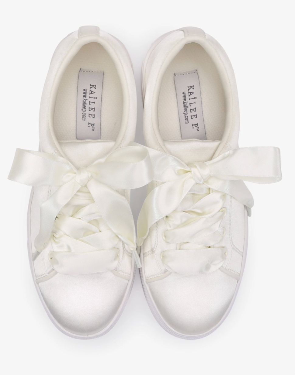 Kailee P Lucy - Satin Wedding Platform Sneakers