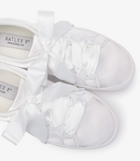 Kailee P Lucy - Satin Wedding Platform Sneakers
