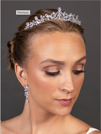 Mariell Glistening Cubic Zirconia Tiara Bridal Crown