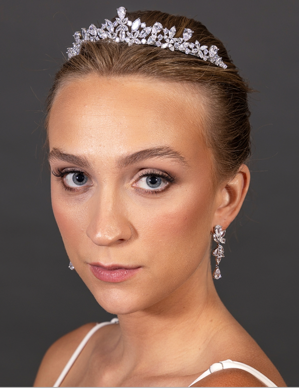 Mariell Glistening Cubic Zirconia Tiara Bridal Crown