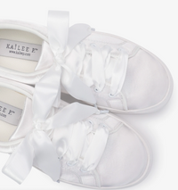 Kailee P Lucy - Satin Wedding Platform Sneakers