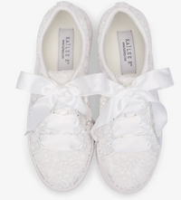 Kailee P Gia - Crotchet Wedding Platform Sneakers