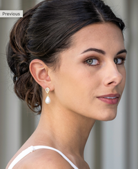 Gold & Pearl Drop Earrings