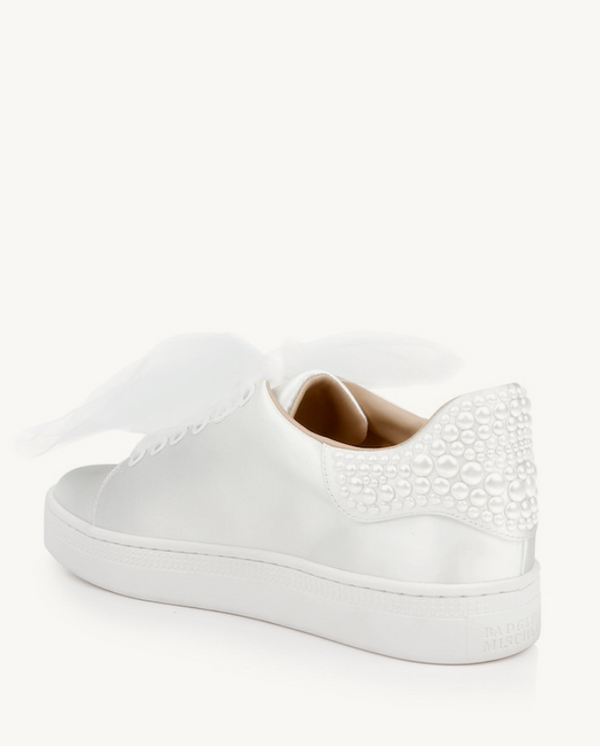 Badgley Mischka Gem Sneaker - White