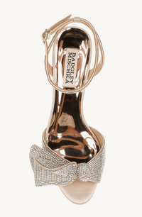 Badgley Mischka Remi Kitten Heel -Nude Satin -PO