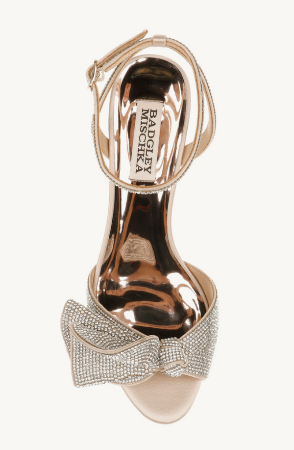 Badgley Mischka Remi Kitten Heel -Nude Satin -PO