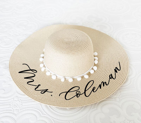 Pom Pom Sun Hat