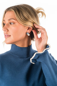 Skylar Crystal Post Earring
