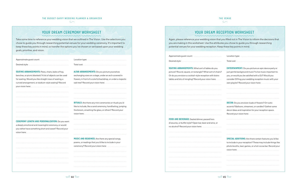 Budget-Savvy Wedding Planner & Organizer (Binder Edition)