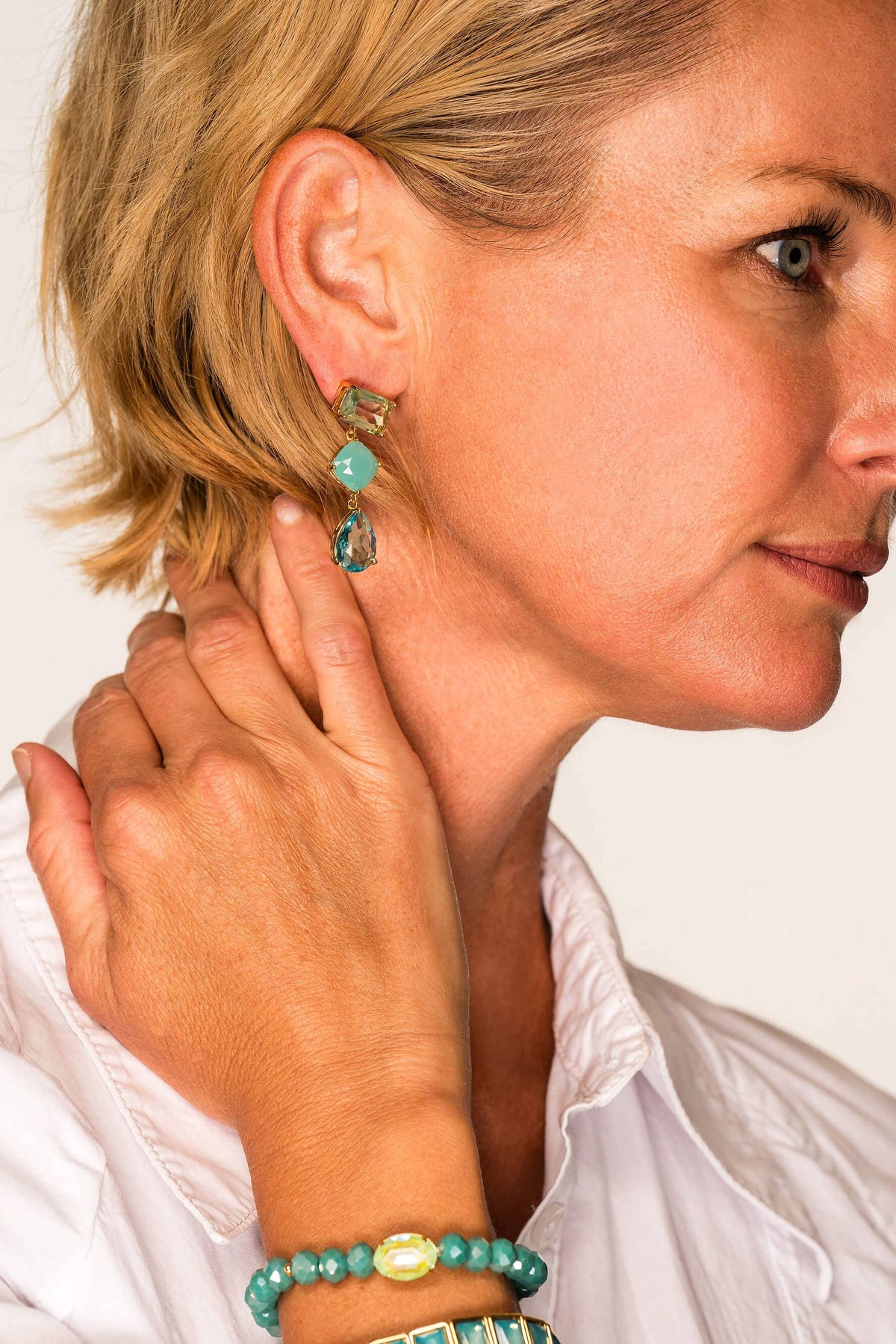 Skylar Crystal Drop Earring