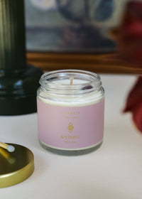 4oz Clear Crystal Candles - Amethyst - Healing