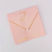 Dainty Single Pearl Necklace