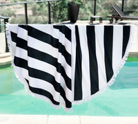 Striped Round Towel