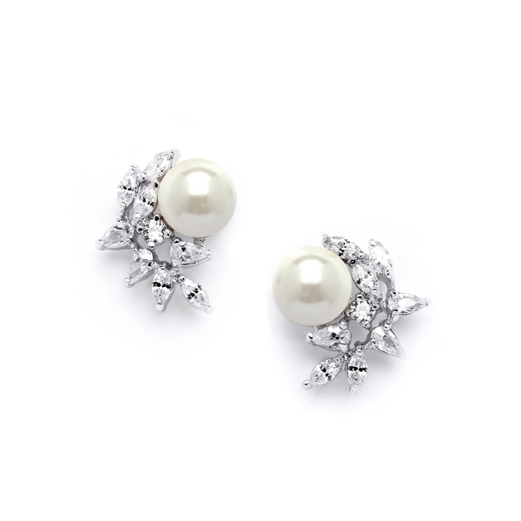 Crescent Stud Earrings
