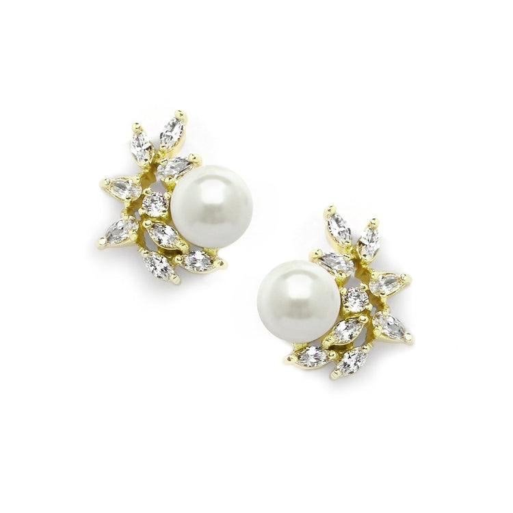 Crescent Stud Earrings