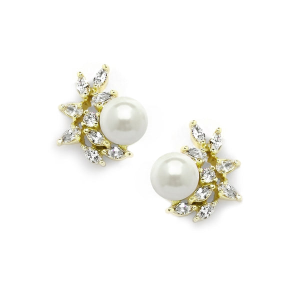 Crescent Stud Earrings