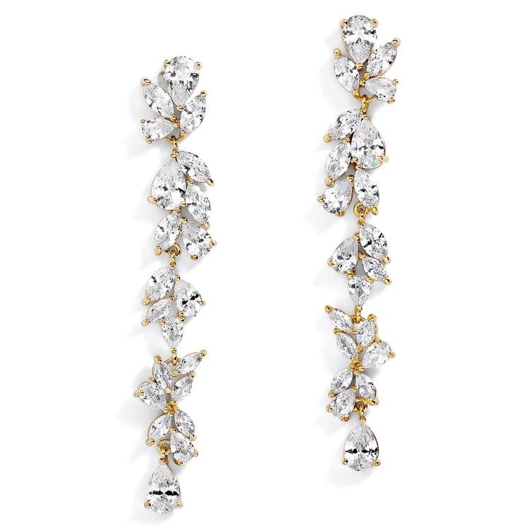 Deborah Drop Cluster Earrings