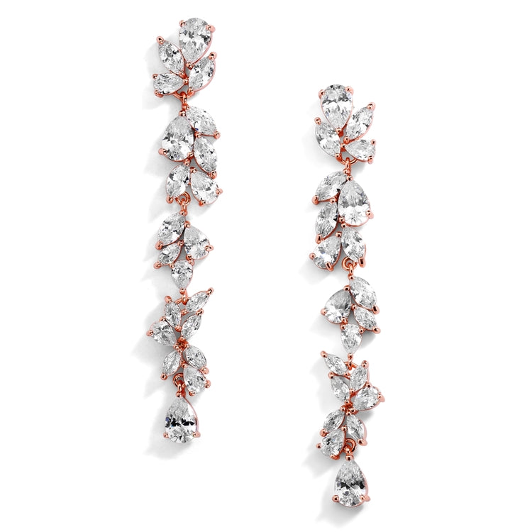 Deborah Drop Cluster Earrings