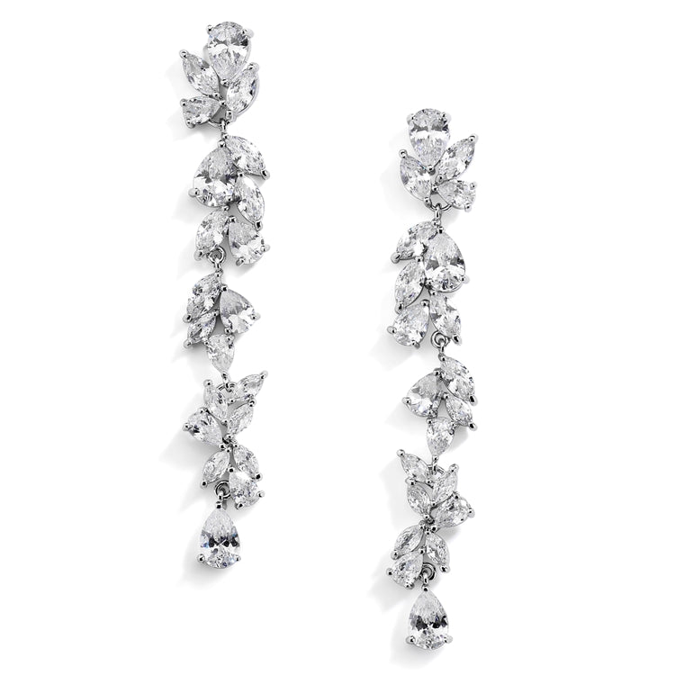 Deborah Drop Cluster Earrings