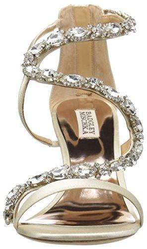 Bride Savvy LLC -Your Bride Box Badgley Mischka Women's Simona Wedge Sandal, Ivory, 6.5 M US