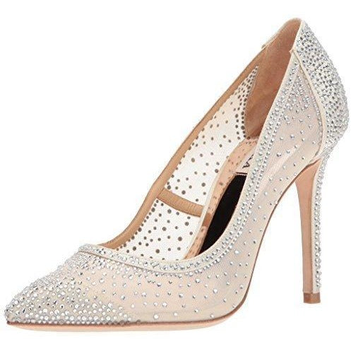 Bride Savvy LLC -Your Bride Box Badgley Mischka Women's Weslee Pump, Ivory, 9 M US