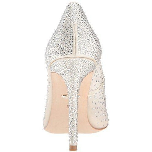 Bride Savvy LLC -Your Bride Box Badgley Mischka Women's Weslee Pump, Ivory, 9 M US