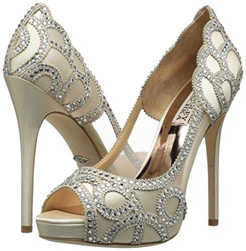 Bride Savvy LLC -Your Bride Box Badgley Mischka Women's Witney Pump, Ivory, 5 M US