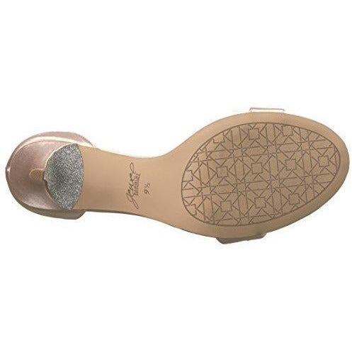 Bride Savvy LLC -Your Bride Box Jewel Badgley Mischka Women's Alana Heeled Sandal, Champagne, 10 Medium US