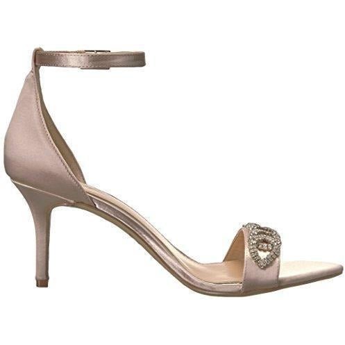 Bride Savvy LLC -Your Bride Box Jewel Badgley Mischka Women's Alana Heeled Sandal, Champagne, 10 Medium US