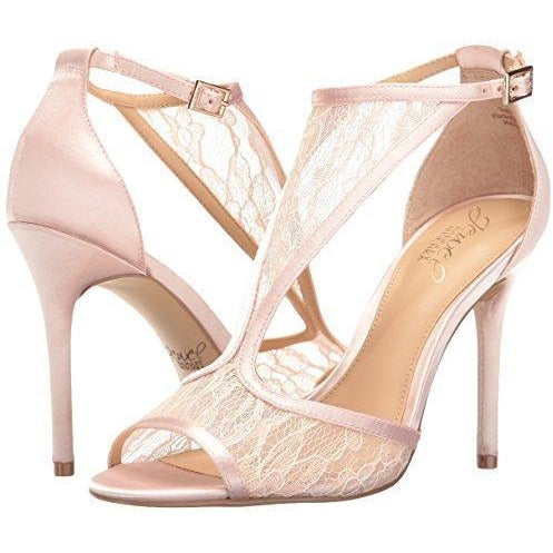 Bride Savvy LLC -Your Bride Box Jewel Badgley Mischka Women's Horizon Dress Sandal, Pale Pink, 9.5 M US