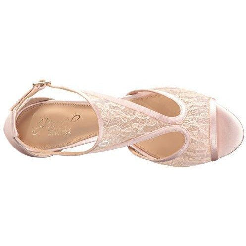 Bride Savvy LLC -Your Bride Box Jewel Badgley Mischka Women's Horizon Dress Sandal, Pale Pink, 9.5 M US