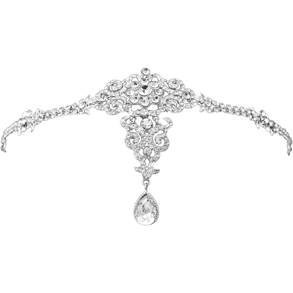 Bride Savvy LLC -Your Bride Box Lotus Crystal Bridal Tikka