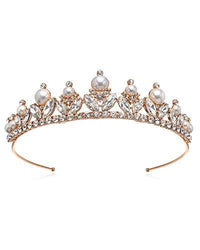 Bride Savvy LLC -Your Bride Box Tiara Jewel Silver Crystal & Pearl Tiara