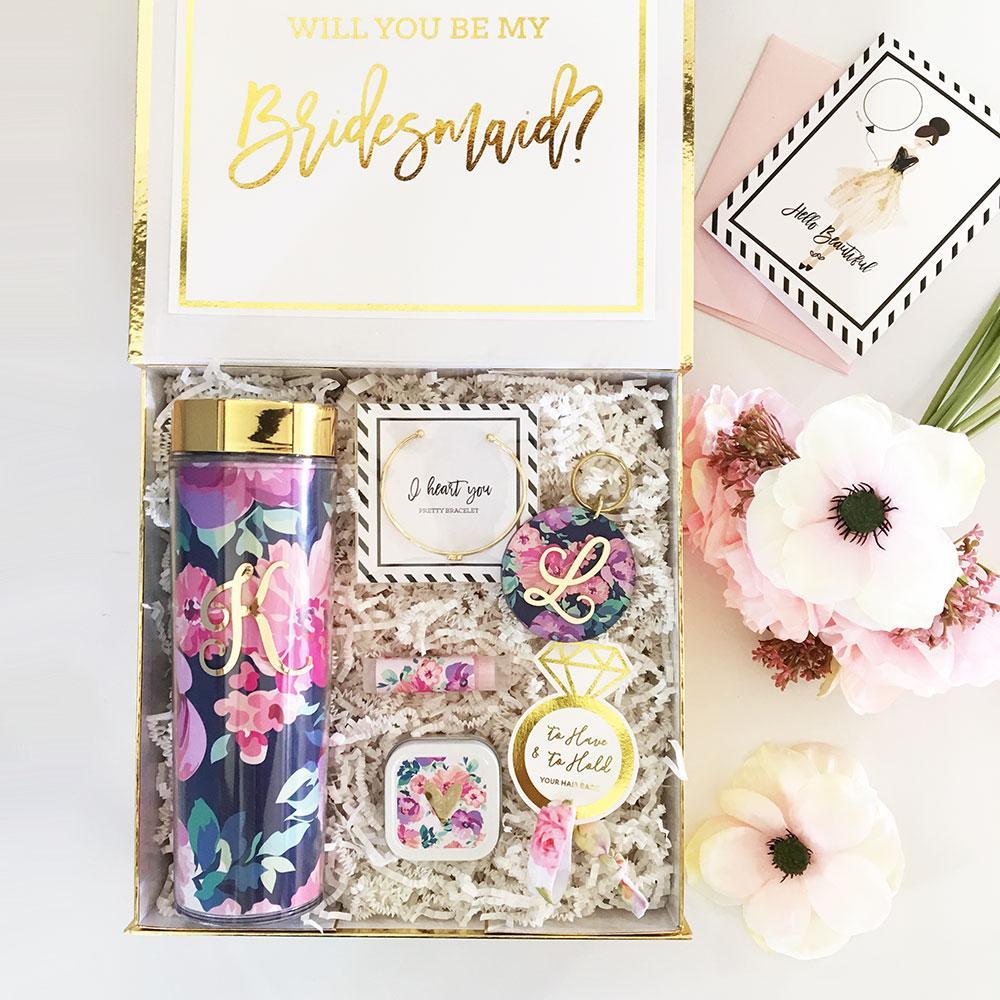 Event Blossom Deluxe Floral Personalized Gift Box