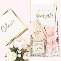 Event Blossom Deluxe Flower Girl Keepsake Gift Box( Personalized)