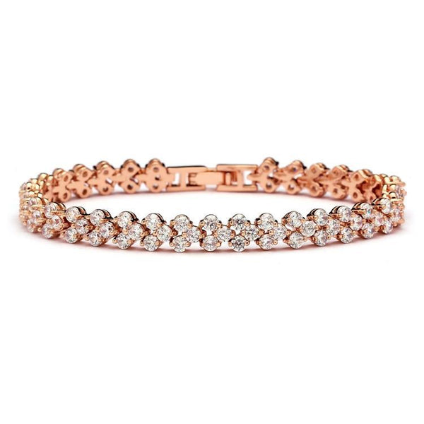 Marielle Bracelets Rose Gold Tennis Bracelet