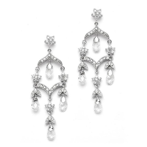 Marielle Earrings Delicate Crystal Chandelier Earrings