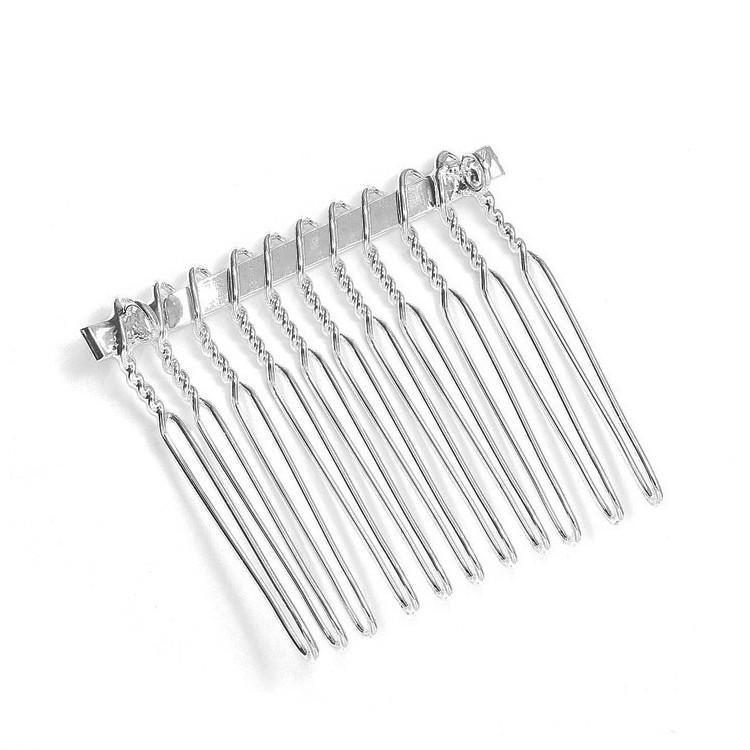 Marielle Hair Embelishments Silver & Gold Comb Adapters for Brooches