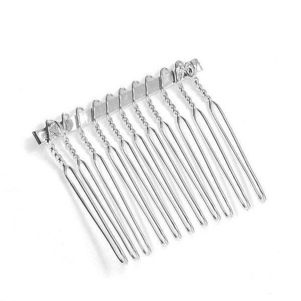 Marielle Hair Embelishments Silver & Gold Comb Adapters for Brooches