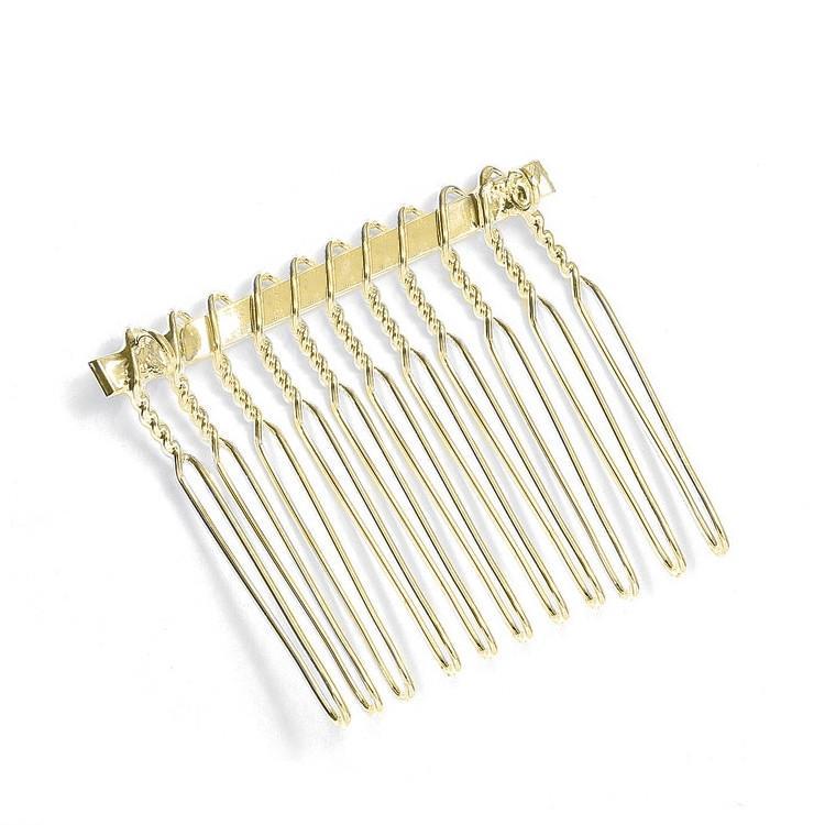 Marielle Hair Embelishments Silver & Gold Comb Adapters for Brooches
